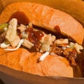 PINEAPPLE PULLED PORK ON A BRIOCHE BUN