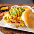 Bacon Avo Tom Bagel (Hot Sammy)