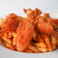 Crab Shack Wings with Fries
