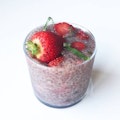 Strawberry Lemon Basil Chia Pudding