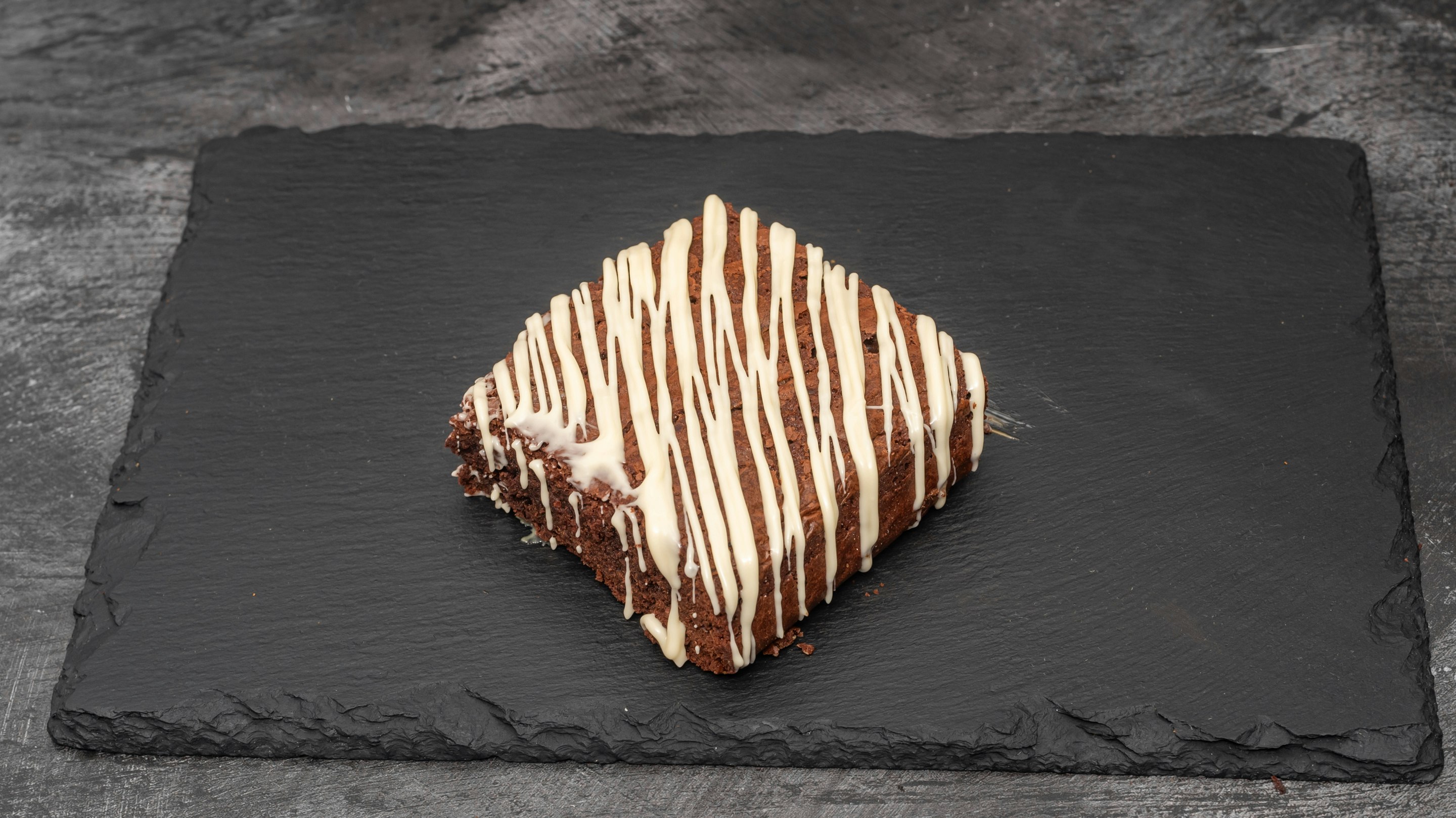 White Chocolate Drizzle Brownie