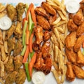 Party Pack (feeds 7-8) with Boneless Wings or Bone In Wings