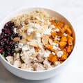 Gluten-Free Sweet Potato + Goat Cheese Bowl