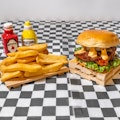 Sweet and Spicy Chicken Burger W/ Fries
