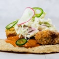 spicy oyster taco