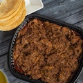 Birria family meal with rice & beans