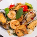 Seafood Stir-Fry with Thai Basil