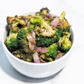 Roasted Broccoli with Ginger Garlic Sauce