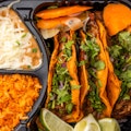 3 Taco Platter/ rice & beans 