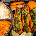 3 Taco Platter/ rice & beans