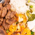  BEST Cajun Mixed 2 Protein Teriyaki Rice Plate