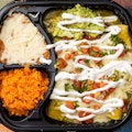 3 Enchiladas with Rice ＆ Beans