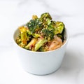 Roasted Broccoli with Ginger Garlic Sauce