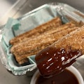 Cinnamon Churro Sticks with Chocolate Sauce