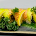 Salmon and Spicy Scallop Roll 