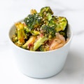 Roasted Broccoli with Ginger Garlic Sauce