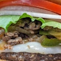 Philly Cheesesteak Cheeseburger