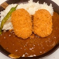 Ganesha  Japanese Croquettes (Korokke)  Curry - Crispy Hokkaido Croquettes over Curry