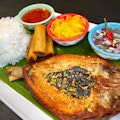 Bangus (Milkfish) Over Rice