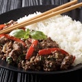 Krapow Beef Over Rice