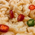 Mac n Cheese with Serrano Peppers