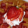 Fresh Strawberry Waffle