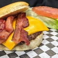 Keto Friendly Bacon Cheddar Burger
