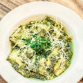 CHEESE RAVIOLI WITH PESTO