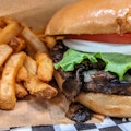 Mushroom Swiss Burger Combo