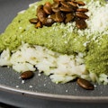 Rice with Mole Verde