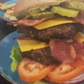 Double Bacon Monster Deluxe Burger
