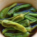 Blistered Shishito Peppers With house made Dashi-sauce