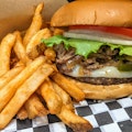 Philly Cheesesteak Cheeseburger Combo