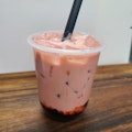 Strawberry Boba Milk Tea