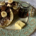 Nutella Banana Buttermilk Pancakes
