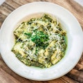 Cheese Ravioli with Pesto