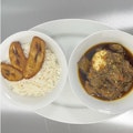 Designer Stew Plate with White Rice
