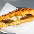 Sausage, egg and provolone cheese Texas Toast panini 