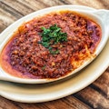 Four Cheese Lasagna with Meat Sauce