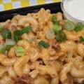 Spicy Buffalo Chicken BBQ Mac & Cheese