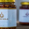 Bottle of Liquid Gold (Garlic Oil Crisp)