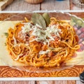 Spaghetti n' Chicken Parmigiana Bowl