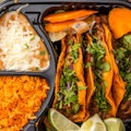 3 Taco Platter/ rice & beans