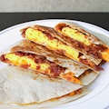 BREAKFAST QUESADILLA- Breakfast Meat, Cheese, Eggs
