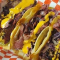Pastrami Tacos and Fries