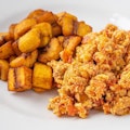 Fried Plantain and Egg Sauce