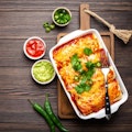 Cheesy Enchilada Plate