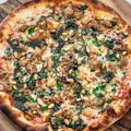 Gluten Reduced Kale & Sausage Pizza