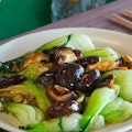 Bok Choy with Seasonal Mushrooms