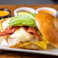 Turkey Scrambler Bagel (Hot Sammy)